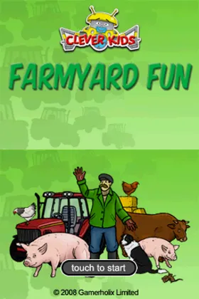 Clever Kids - Farmyard Fun (Europe) screen shot title